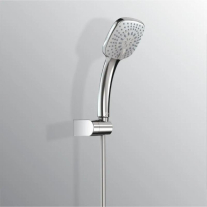 Set de duș Ideal Standard, Idealrain Cube cu pară, suport și furtun de duș, crom